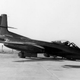 The XF-87 following a nose wheel collapse during taxi testing (San Diego Air and Space Museum)